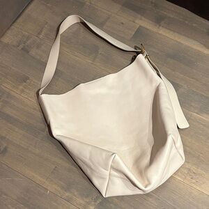 Madewell cream bucket tote
